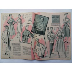 Modezeitschrift Frau und Mutter 1954 - Nr.3 mit Schnittbogen2