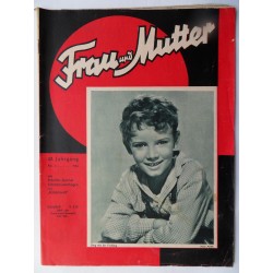 Modezeitschrift Frau und Mutter 1954 - Nr.4 mit Schnittbogen1
