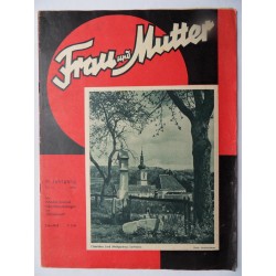 Modezeitschrift Frau und Mutter 1952 - Nr.4 mit Schnittbogen1