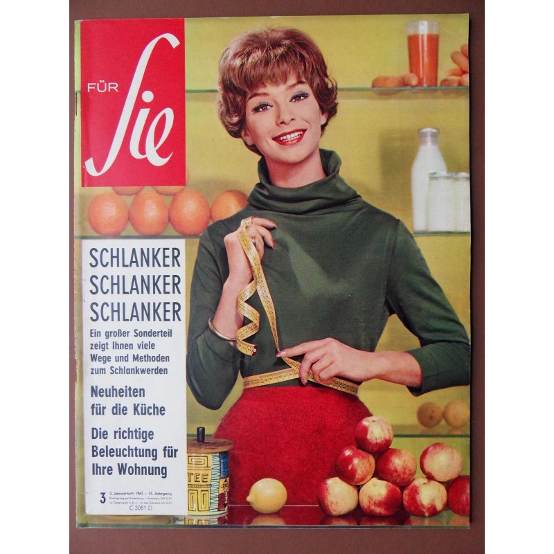 Für SIE Nr. 3 / 2. Januarheft 1962 / Tageskleider aus reiner Seide Für SIE Nr. 3 / 2. Januarheft 1962 / Tageskleider aus reiner Seide