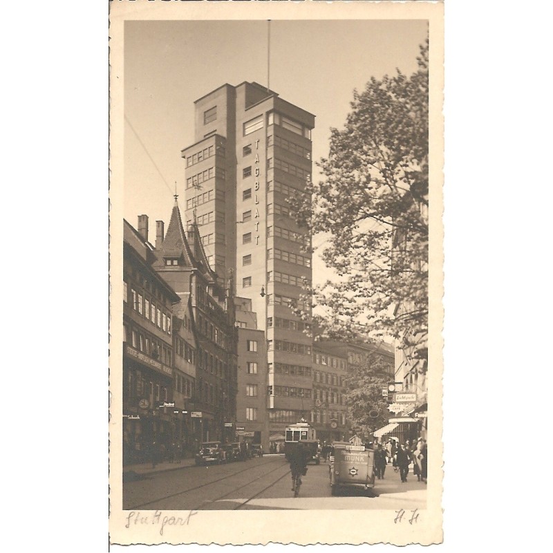 AK - Stuttgart -Tagblatt-Turm
