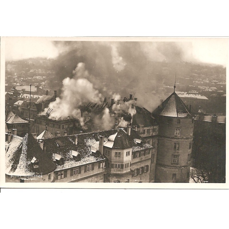 AK - Stuttgart - Dachbrand
