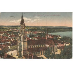 AK - Konstanz - Münster mit Petershausen (BW)