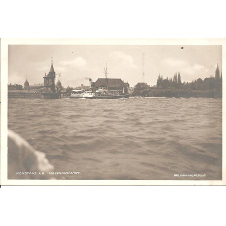 AK - Konstanz a. B. - Hafenausfahrt