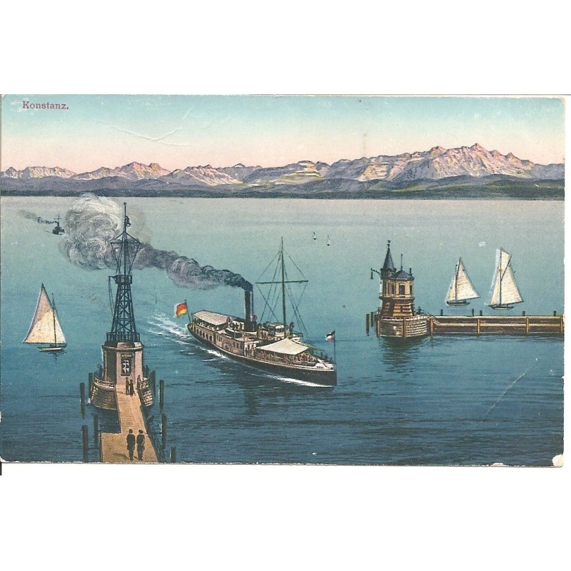AK - Konstanz - Hafen