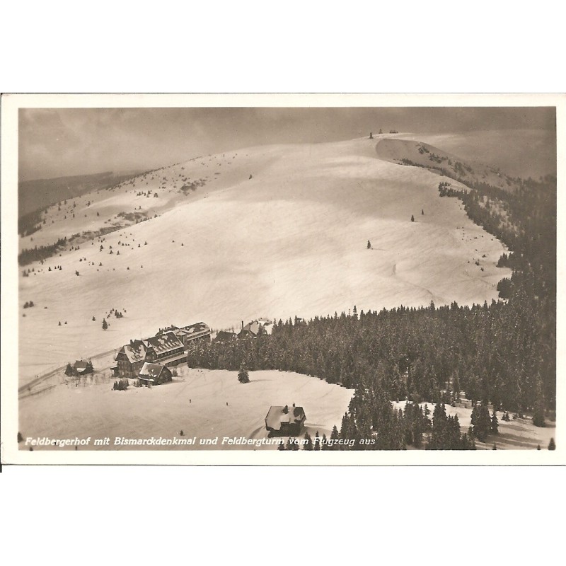 AK - Feldberg i. Schwarzwald vom Flugzeug aus