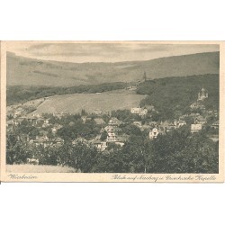Wiesbaden - Blick auf Neroberg u. Griechische Kapelle (HE)