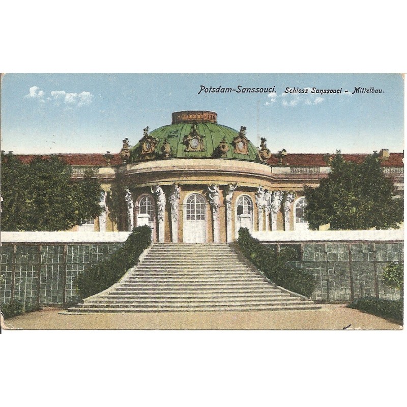 Potsdam-Sanssouci - Schloss Sanssouci - Mittelbau (BB)