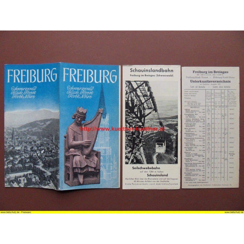 Prospekt Freiburg im Breisgau mit Beilagen