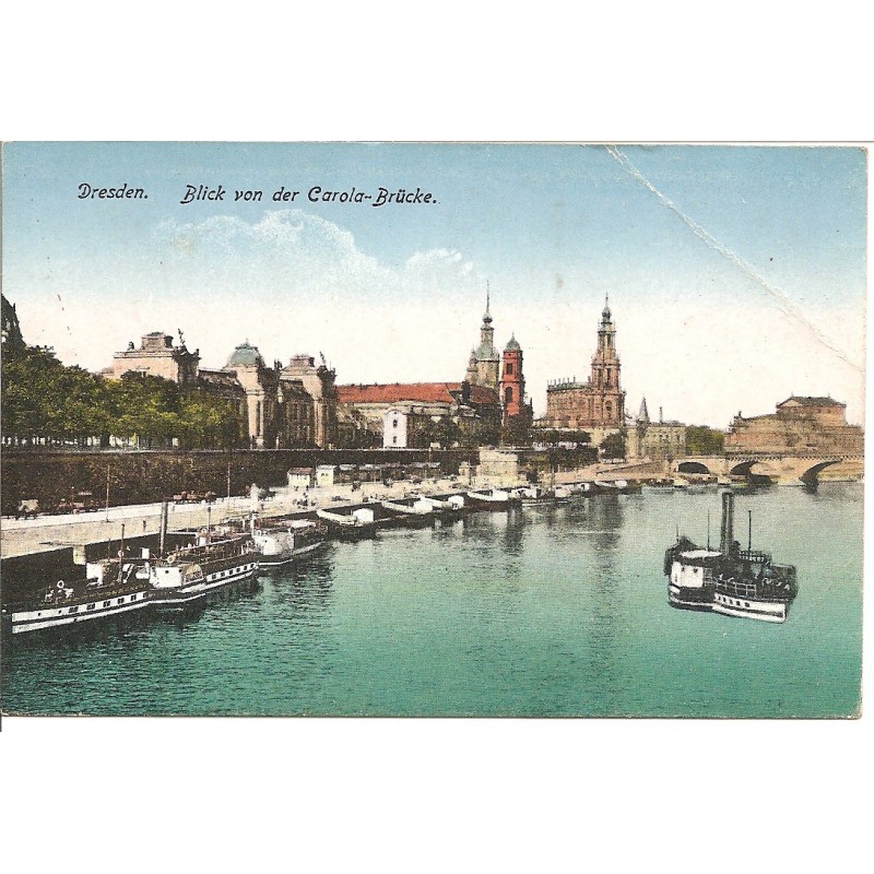 AK - Dresden - Blick von der Carola-Brücke
