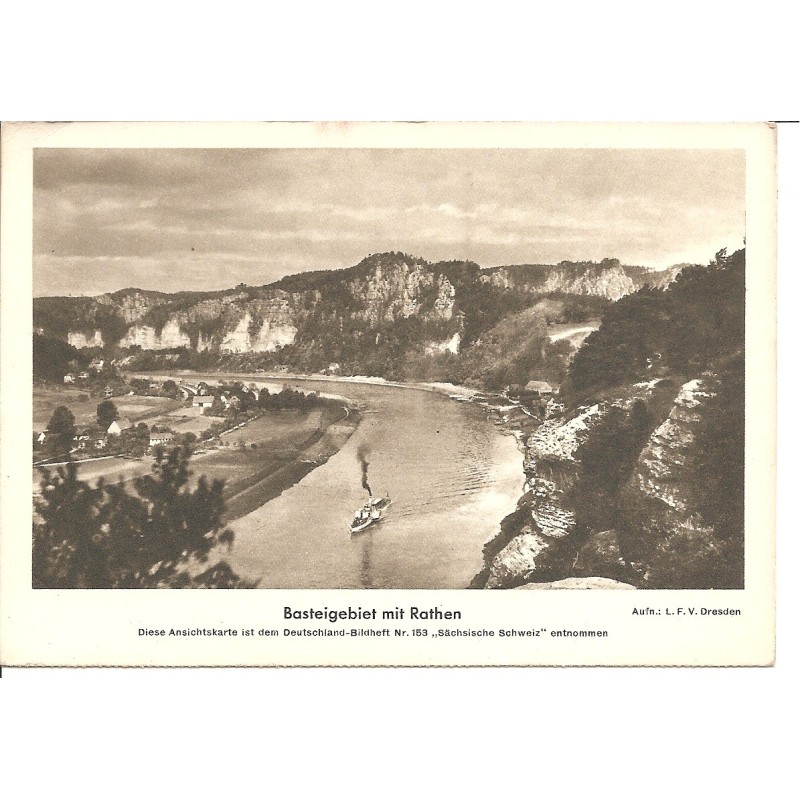 AK - Basteigebiet mit Rathen