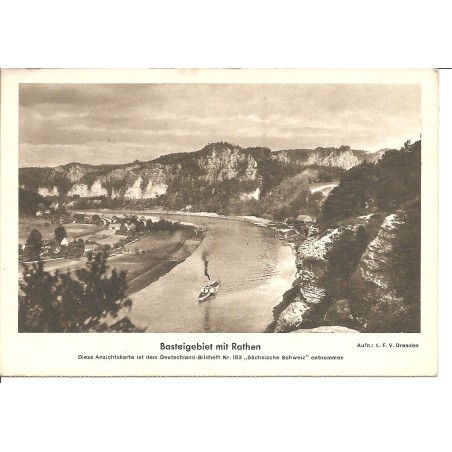 AK - Basteigebiet mit Rathen