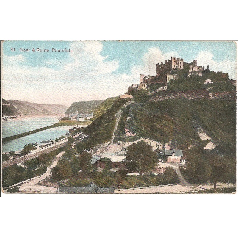 AK - St. Goar & Ruine Rheinfels (RP)