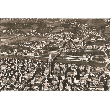 AK - Blick auf Regensburg und die Winzerhöhen
