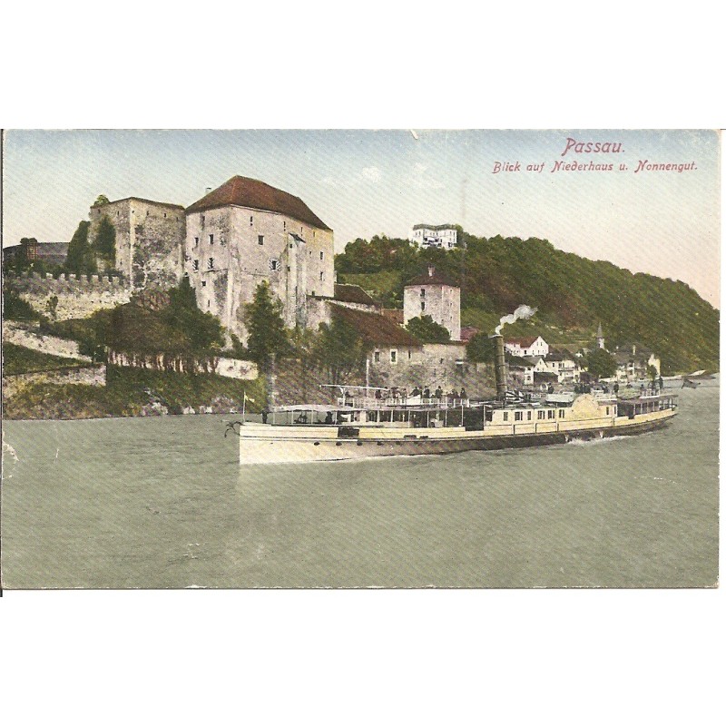 AK - Passau - Blick auf Niederhaus u. Nonnengut (BY)