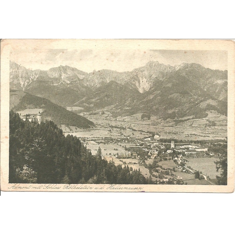 AK - Admont mit Schloss Röthelstein u. d. Hallermauern AK - Admont mit Schloss Röthelstein u. d. Hallermauern