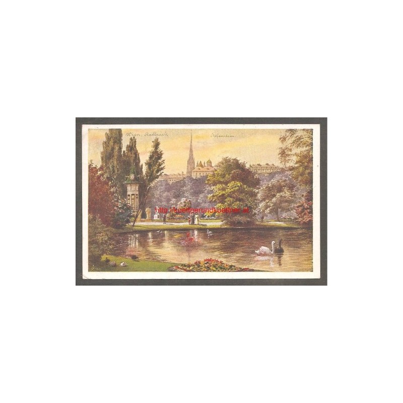 AK - Wien - Stadtpark mit Stefansdom AK - Wien - Stadtpark mit Stefansdom