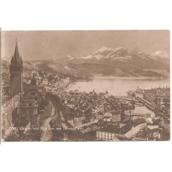 AK - Luzern mit Rigi von der Musegg aus