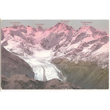 AK - Ober-Engadin - Bellavista, Crestagüzza, Bernina, Morteratsch