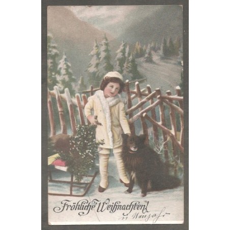 AK - Fröhliche Weihnachten (1919)