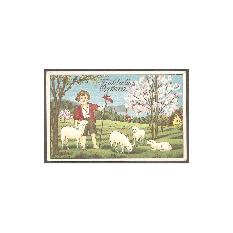 AK - Fröhliche Ostern - J. Fischer AK - Fröhliche Ostern - J. Fischer