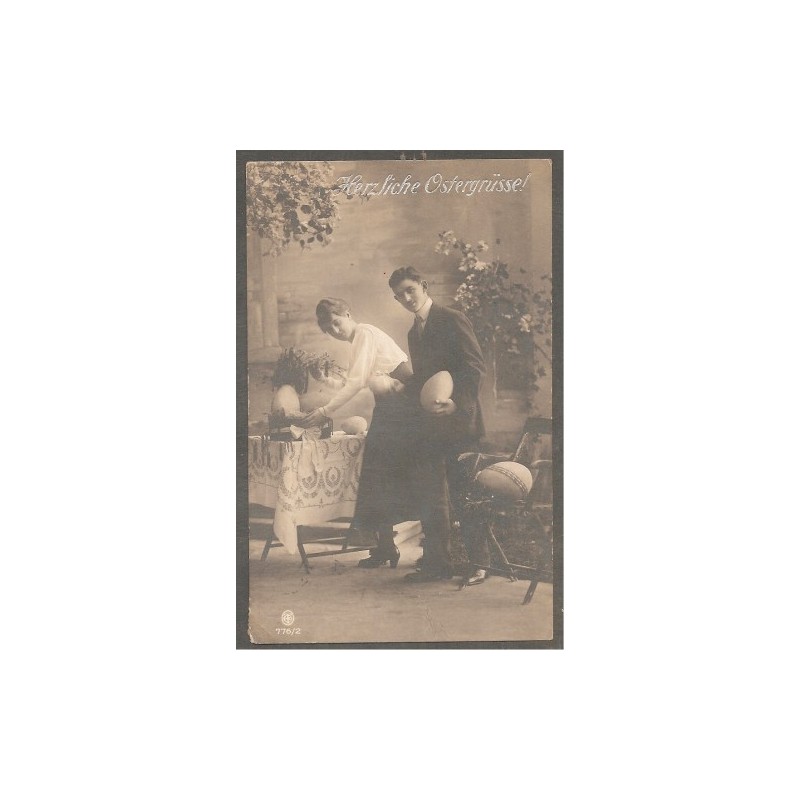AK - Herzliche Ostergrüße (1919) AK - Herzliche Ostergrüße (1919)
