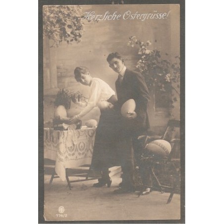 AK - Herzliche Ostergrüße (1919)