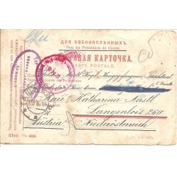Kriegsgefangenenpost - 6.8.1915 - Turkestan, russ. Asien - Langenlois