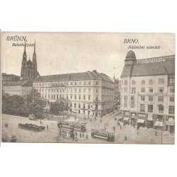 AK - Brünn / Brno - Bahnhofplatz / Nadrazni namesti 