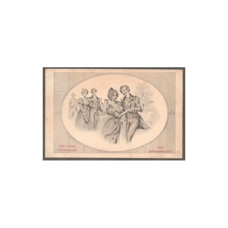 AK - Herzlichen Glückwunsch zum Jahreswechsel (1910) AK - Herzlichen Glückwunsch zum Jahreswechsel (1910)