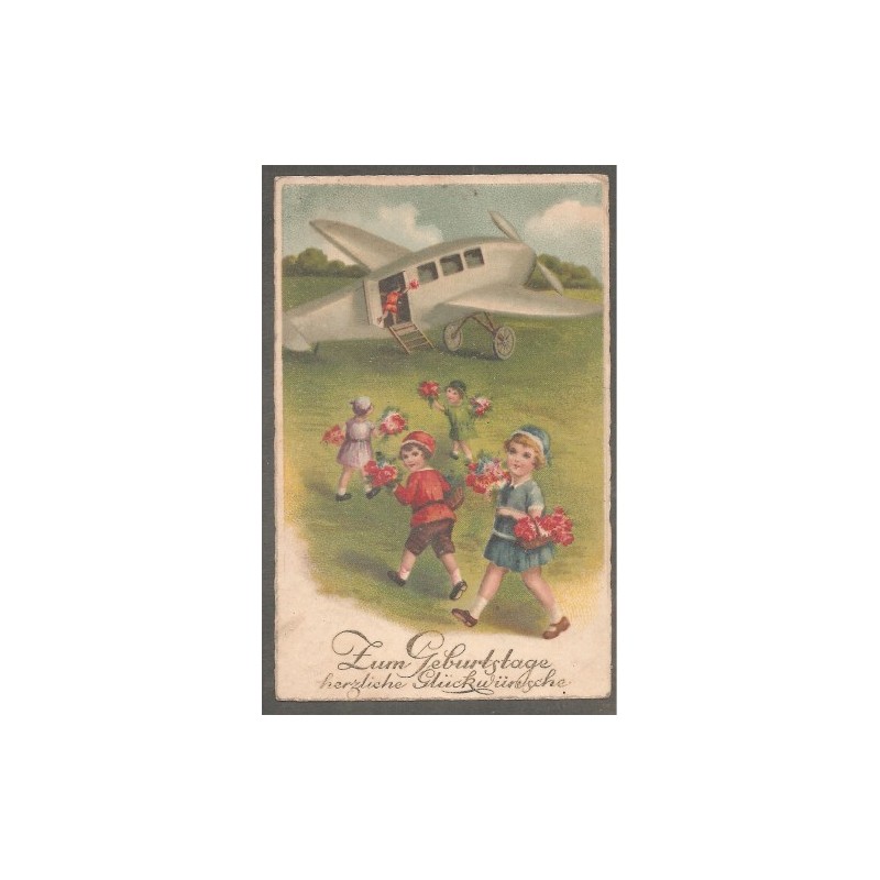 AK - Zum Geburtstag herzliche Glückwünsche 1934 AK - Zum Geburtstag herzliche Glückwünsche 1934