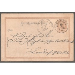 AK - handgezeichnete Karte, Viehdorf 1898