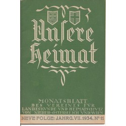 Unsere Heimat / VII Jahrg. / 1934 / Heft 11