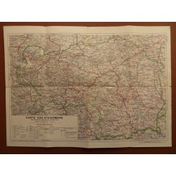 Prospekt Karte von Steiermark - Schutzhuetten und alpine Gaststaetten