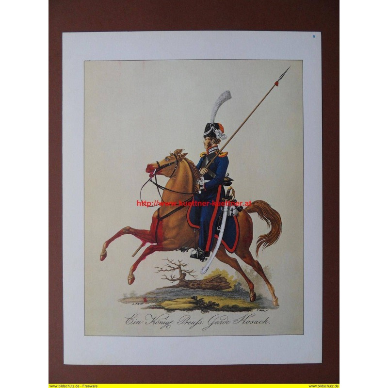 Offizier der Garde-Kosaken-Eskadron. 1813 Offizier der Garde-Kosaken-Eskadron. 1813