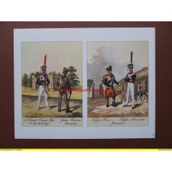 Tambourmajor vom 4. Garde-Landwehr-Regiment, Gardeschütze, 1834 