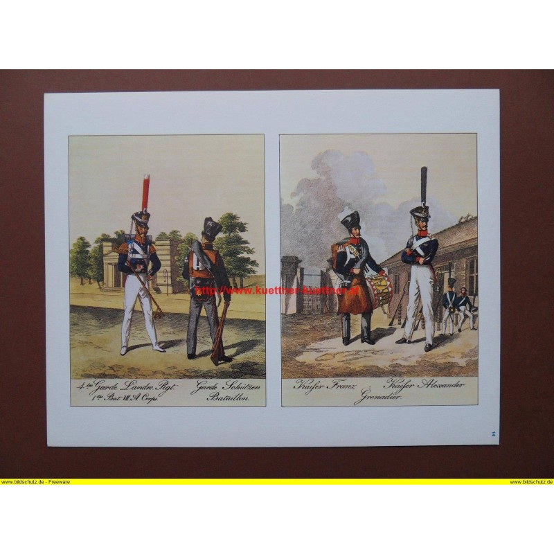 Tambourmajor vom 4. Garde-Landwehr-Regiment, Gardeschütze, 1834 Tambourmajor vom 4. Garde-Landwehr-Regiment, Gardeschütze, 1834