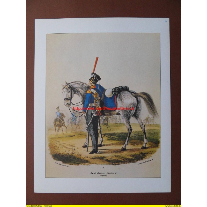 Trompeter vom Garde-Dragoner-Regiment, 1830 