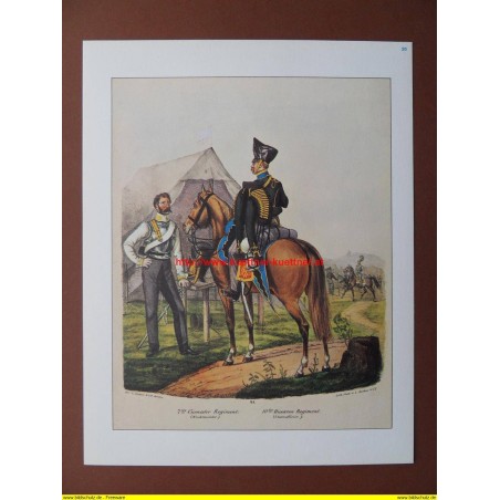 Wachtmeister vom 7. Kürassier-Regiment, 1830 