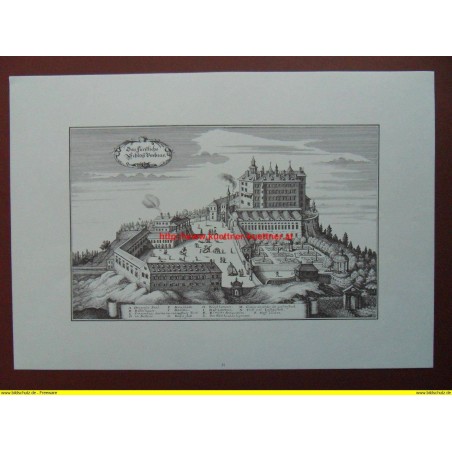 Nachdruck nach einem Original Kupferdruck / Schloß Ambras (Das fürstliche Schloß Umbras)