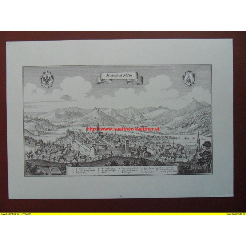 Nachdruck nach einem Original Kupferdruck / St. Veit an der Glan (Kay. Statt S. Veit)