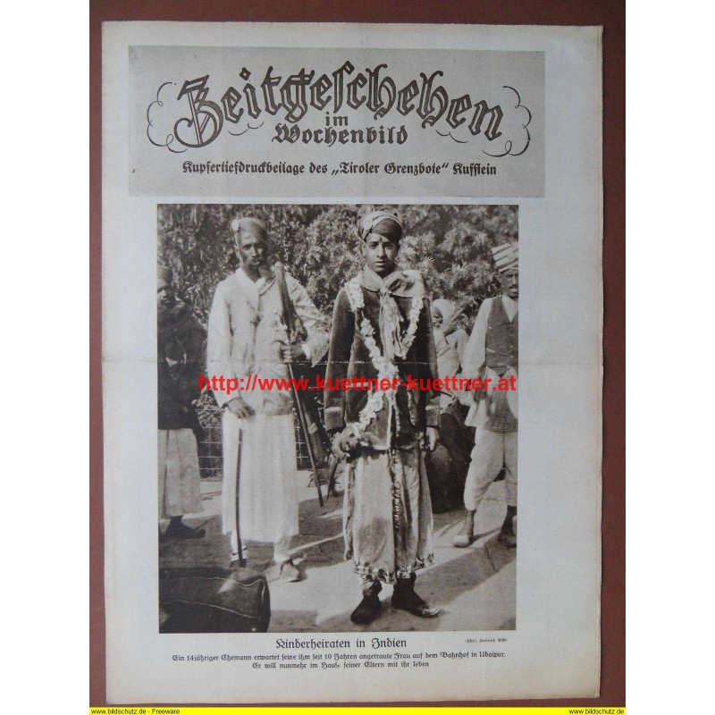 Zeitgeschehen im Wochenbild / Kupfertiefdruckbeilage Nr. 06 / 1929 Zeitgeschehen im Wochenbild / Kupfertiefdruckbeilage Nr. 06 / 1929
